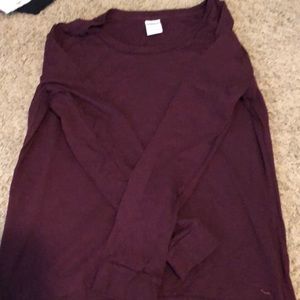 Burgundy “Pink” long sleeve shirt
